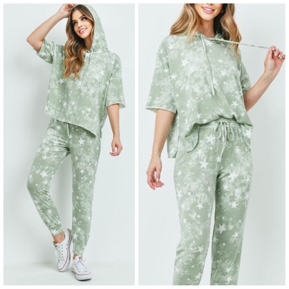 GREEN | Star print set